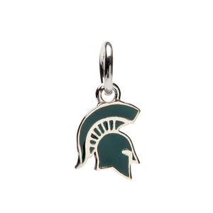 Stone Armory Michigan State University Charm Pendant | Michigan State Spartans Jewelry | Green Spartan Charm Pendant | Perfect MSU Gift
