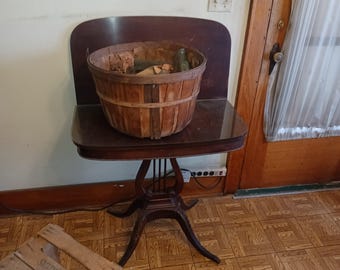 Vintage Scheffelkorb aus Holz - Rustikale Bauernhaus Dekoration / Aufbewahrung