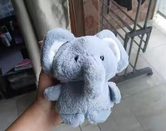 Plush Elephant Toy | Soft Stuffed Animal Desk Companion | Kawaii Room Decor Gift