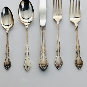 45 Stück ZUNEIGUNG Muster Oneida Silber Silberplatte 1960 Besteck Community Service für 7 BEDÜRFNIS POLIEREN