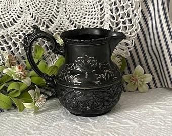 Vintage "Derby Silver Quadruple" Plate Small Pitcher or Creamer Silverplate 5 1/4" high
