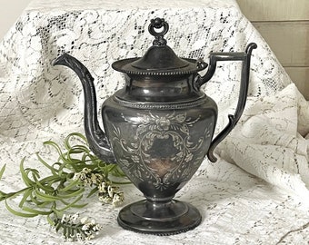 Vintage &quot;Forbes Silver Quadruple 188&quot; Plate Teapot Silverplate