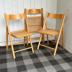 Rattan Folding Chair Etsy
