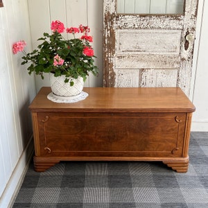 Art deco shop blanket box