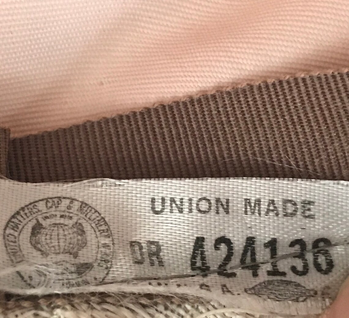 Vintage Union Made Hat Dr 424136 in USA Light Tan/beige Bow Etsy UK