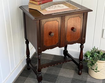 Victorian Sideboard Buffet Small China Storage Cabinet Bathroom Vanity - 24” wide - 16 1/2” deep - 30 1/2” tall