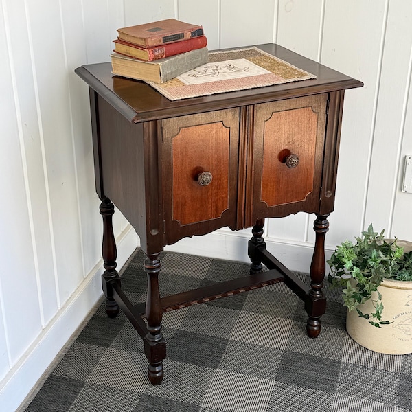 Victorian Sideboard Buffet Small China Storage Cabinet Bathroom Vanity - 24” wide - 16 1/2” deep - 30 1/2” tall