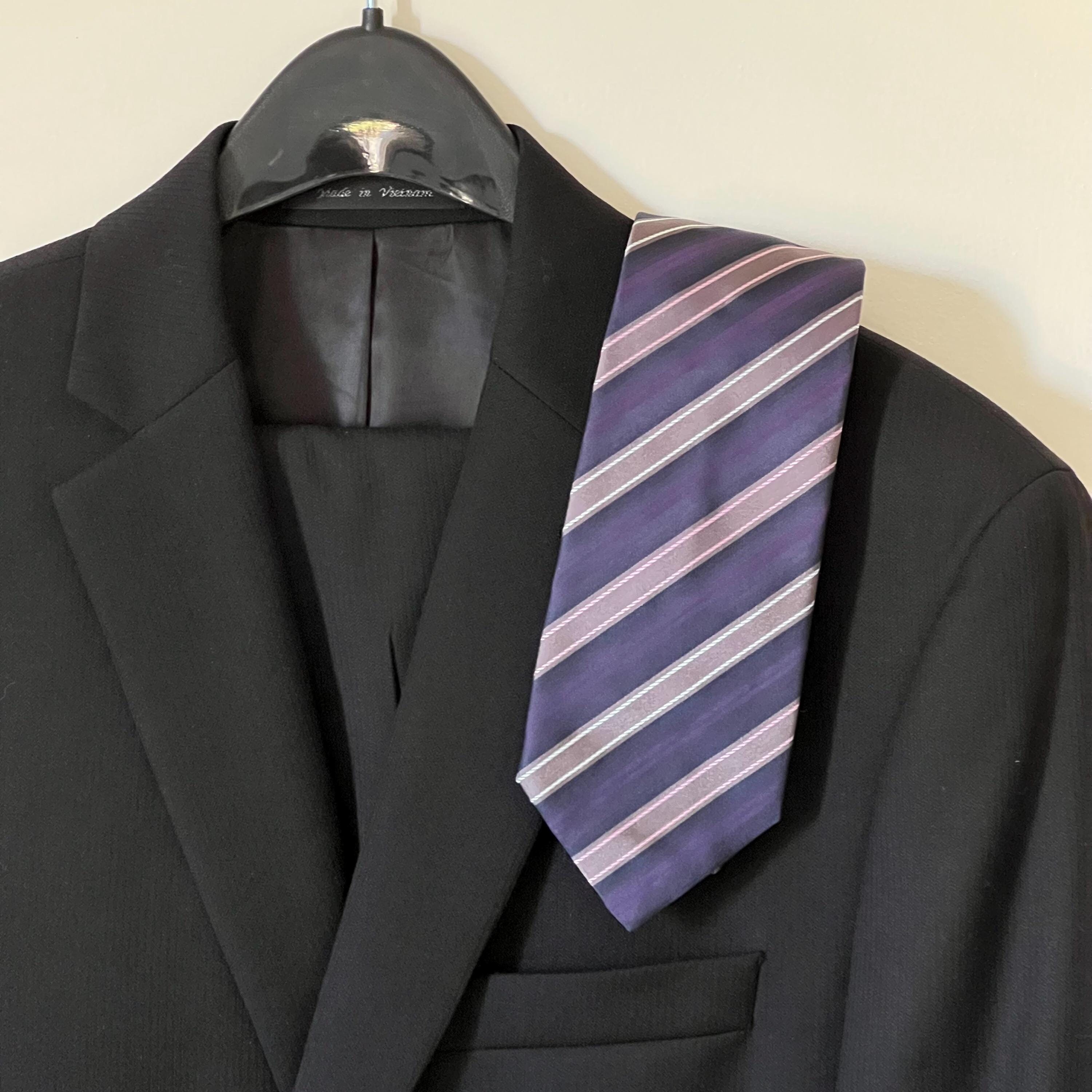 Cravate Hugo Boss 100% Soie - Rayures Multicolores, Made In Italy | Neuf Sans étiquette