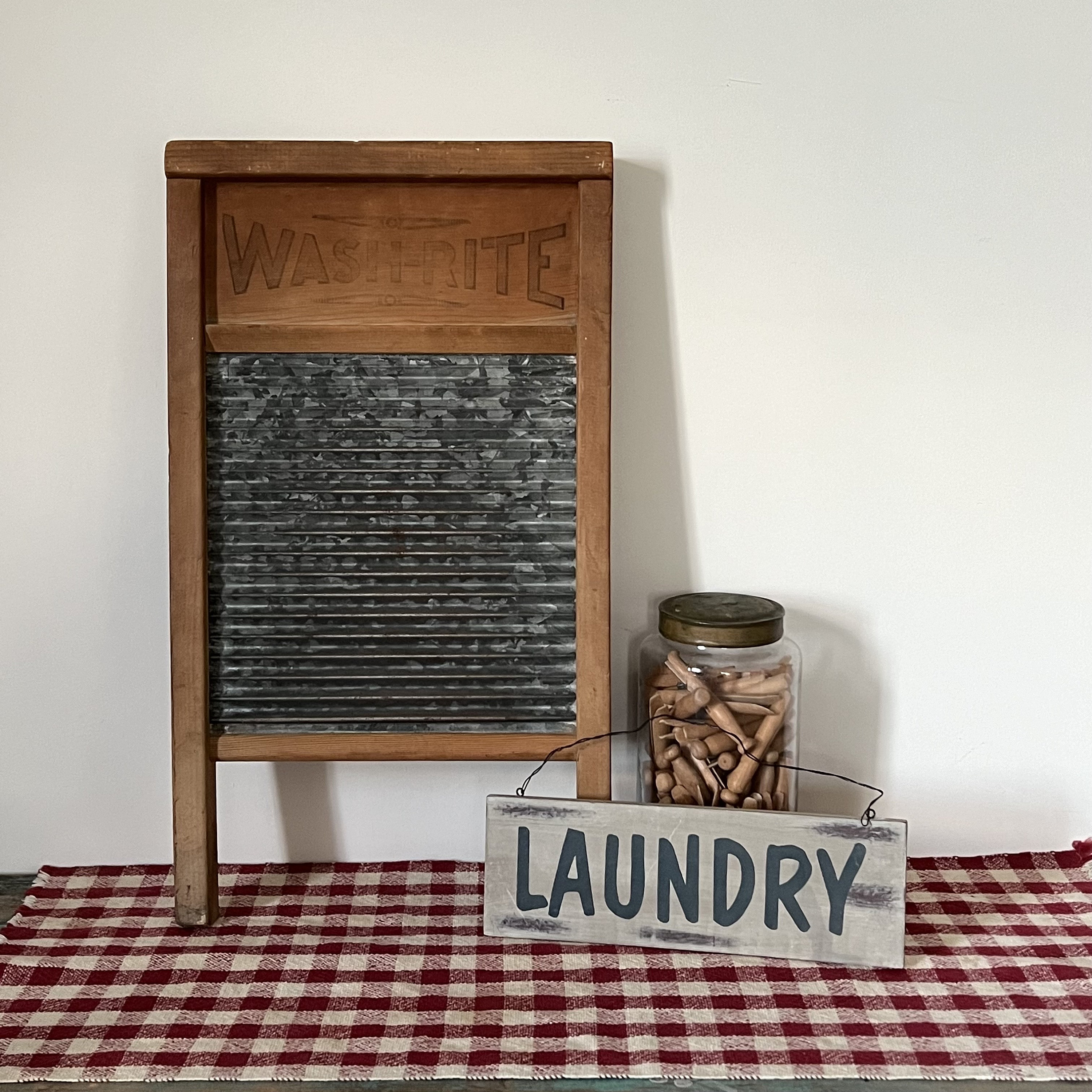 National Washboard Co. No. 28 Wash-rite Vintage Washboard 22 3/4