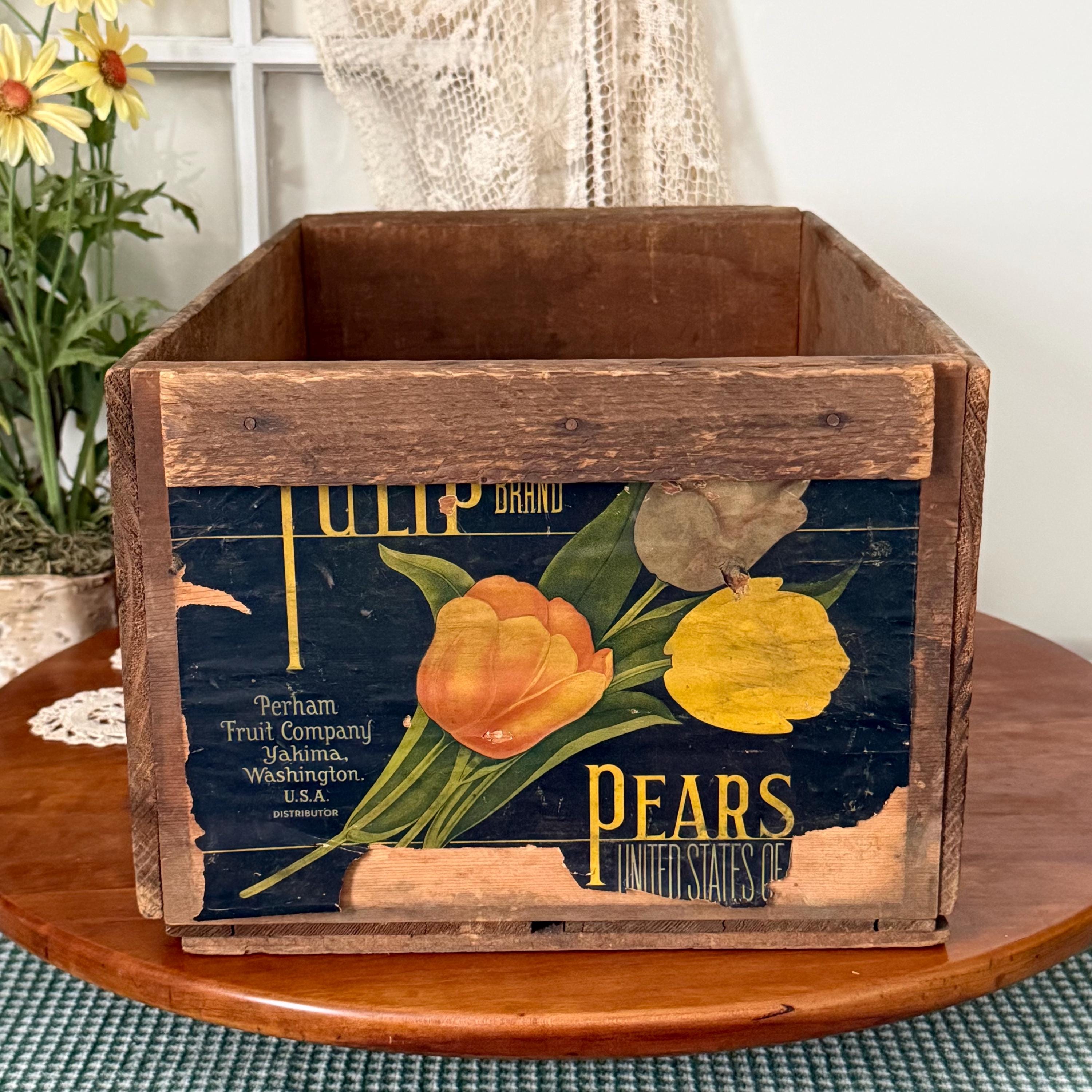 ヴィンテージの木箱ラベル - Etsy 日本