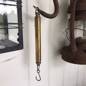 CHATILLON-N.Y.-U.S.A.-MODEL IN-12 測定機器 Hanging Scale CHATILLON N.Y. U.S.A. Model IN-12 Fisherman's Brass
