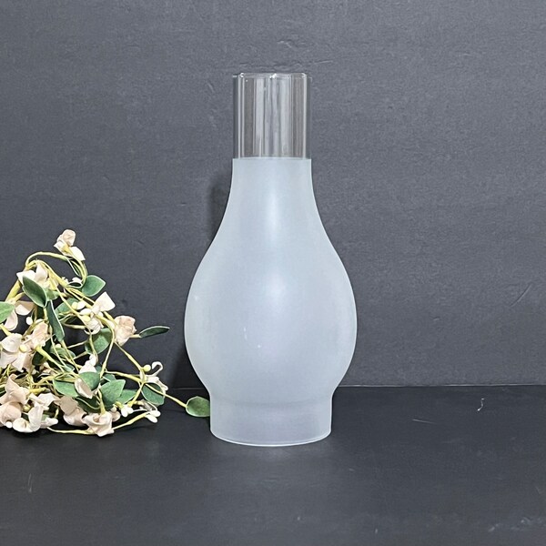 3" X 8 1/2" Clear Glass Hurricane Oil Lamp Chimney – Crimped Top – NEW 57940JB