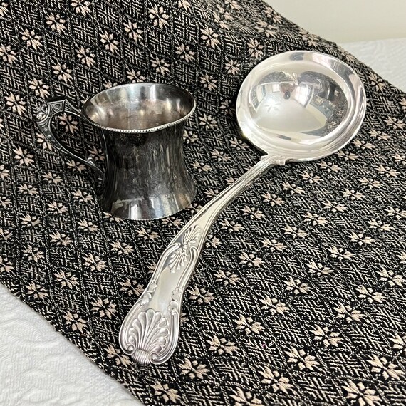 パンチまたはスープレードル 12インチ ヴィンテージ シェフィールド