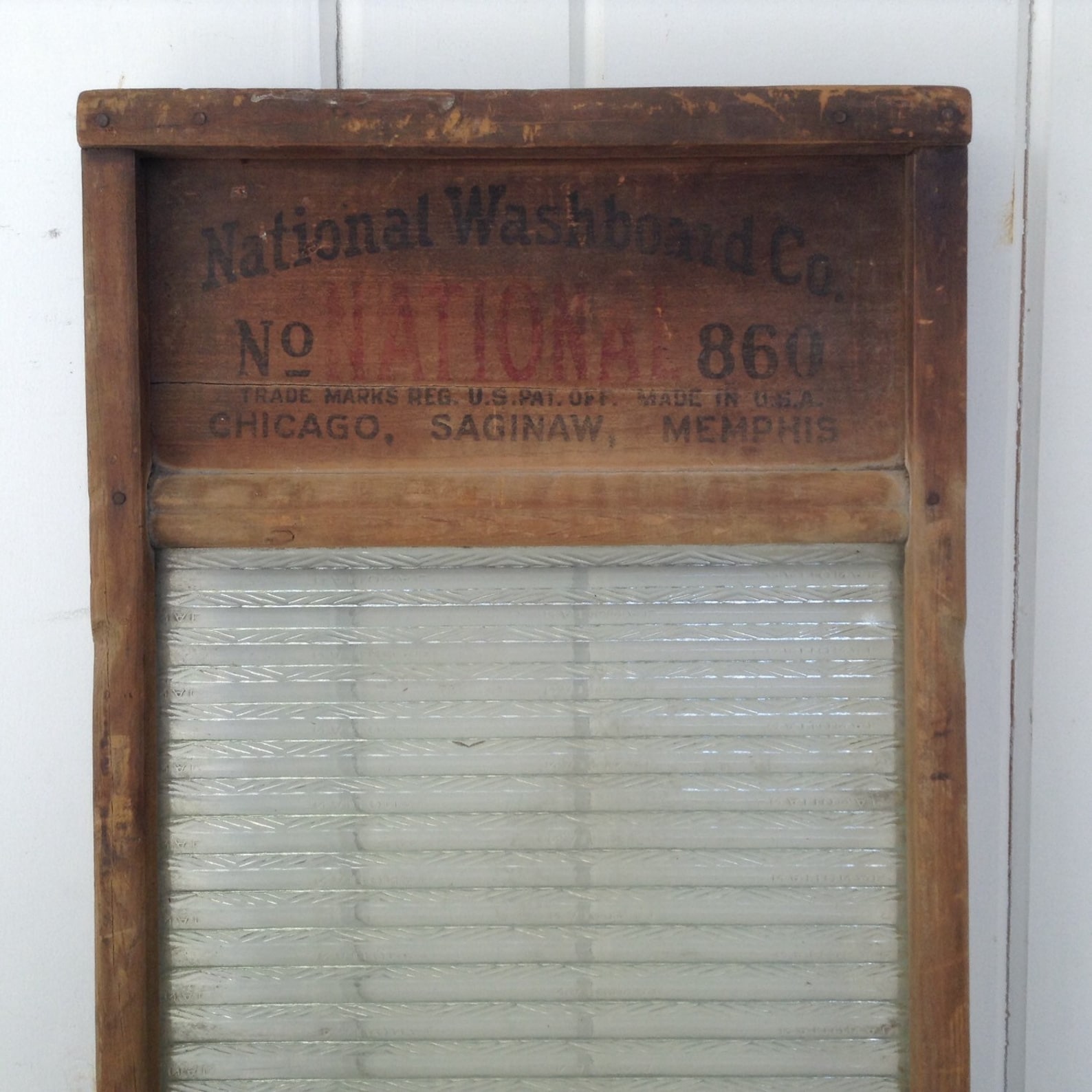 Vintage National Washboard No. 860 Ribbed Glass/The Glass King Etsy
