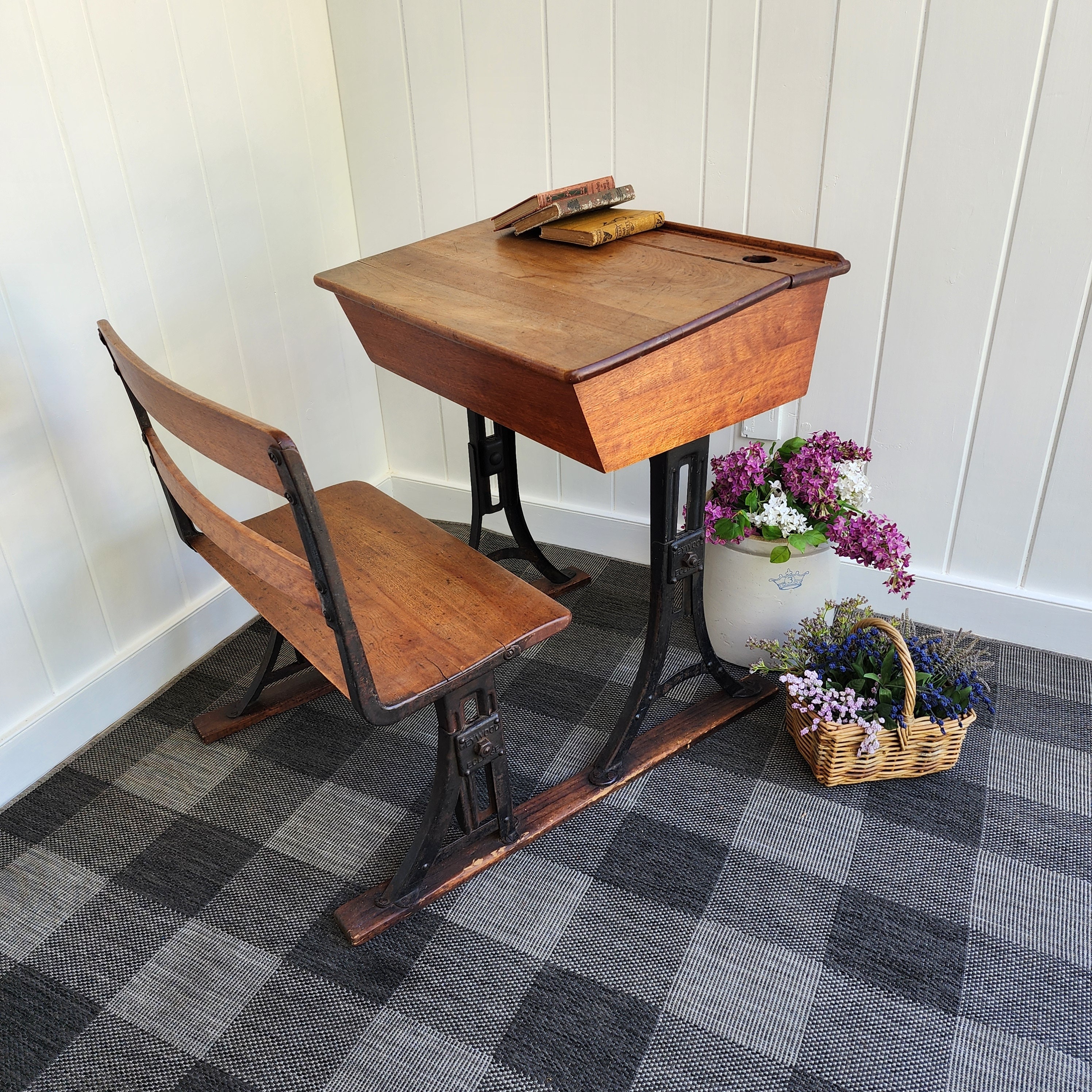 Reserved for Kenley DO NOT Purchase Vintage Childs School Desk