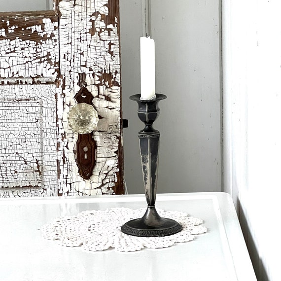 Vintage Candlestick Candle Holder Marked JB 2400 - Small Dings and