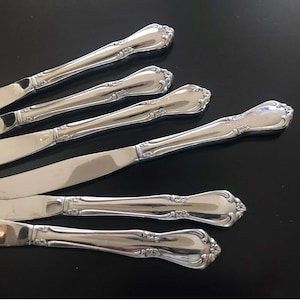 6 - Chateau-Muster Oneidacraft Deluxe Edelstahl glänzend Edelstahl Besteck 8 1/2 &quot;&quot;&quot;&quot;&quot;&quot;&quot;ESTECKMESSER&quot;&quot;&quot; Zustand ist gut.