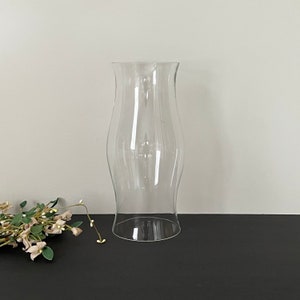 11 1/4&quot; Tall Clear Glass Shade Hurricane Candle Holder Cover Chimney Center Piece Candle Decor 4 5/8&quot; openings 5 1/2&quot; w