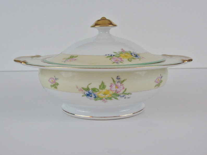 Vintage Round Vegetable Bowl with Lid Do you know the maker or pattern name? Made in Japan...
