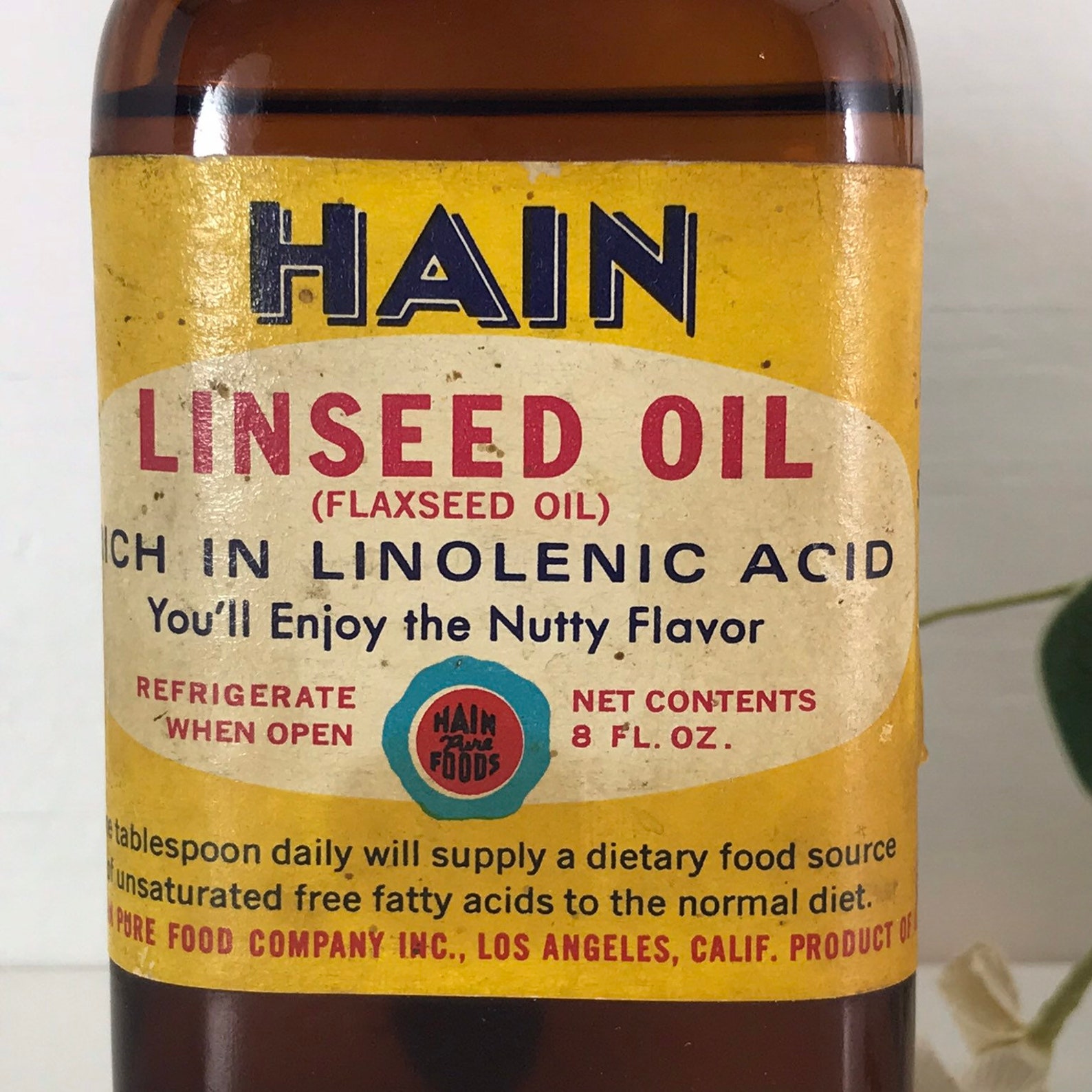 Bottle Hain Linseed Oil flaxseed Oil Rich in Linolenic Acid Etsy