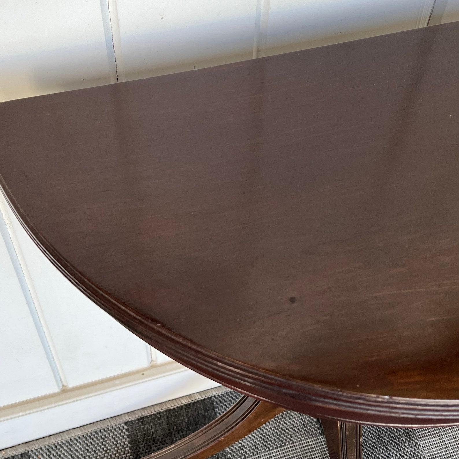 Half Round Half Moon Pedestal Table Foyer Hallway Table 25 Etsy