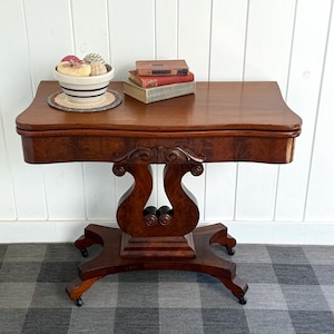 Flip Top Vintage Game Table - Etsy