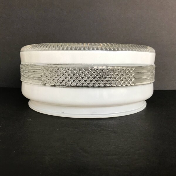 Clear Glass Schoolhouse Shade Etsy