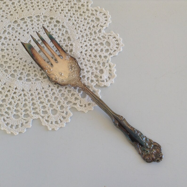 Silverplate Serving Fork Wm Rogers International Silver 1904 Etsy