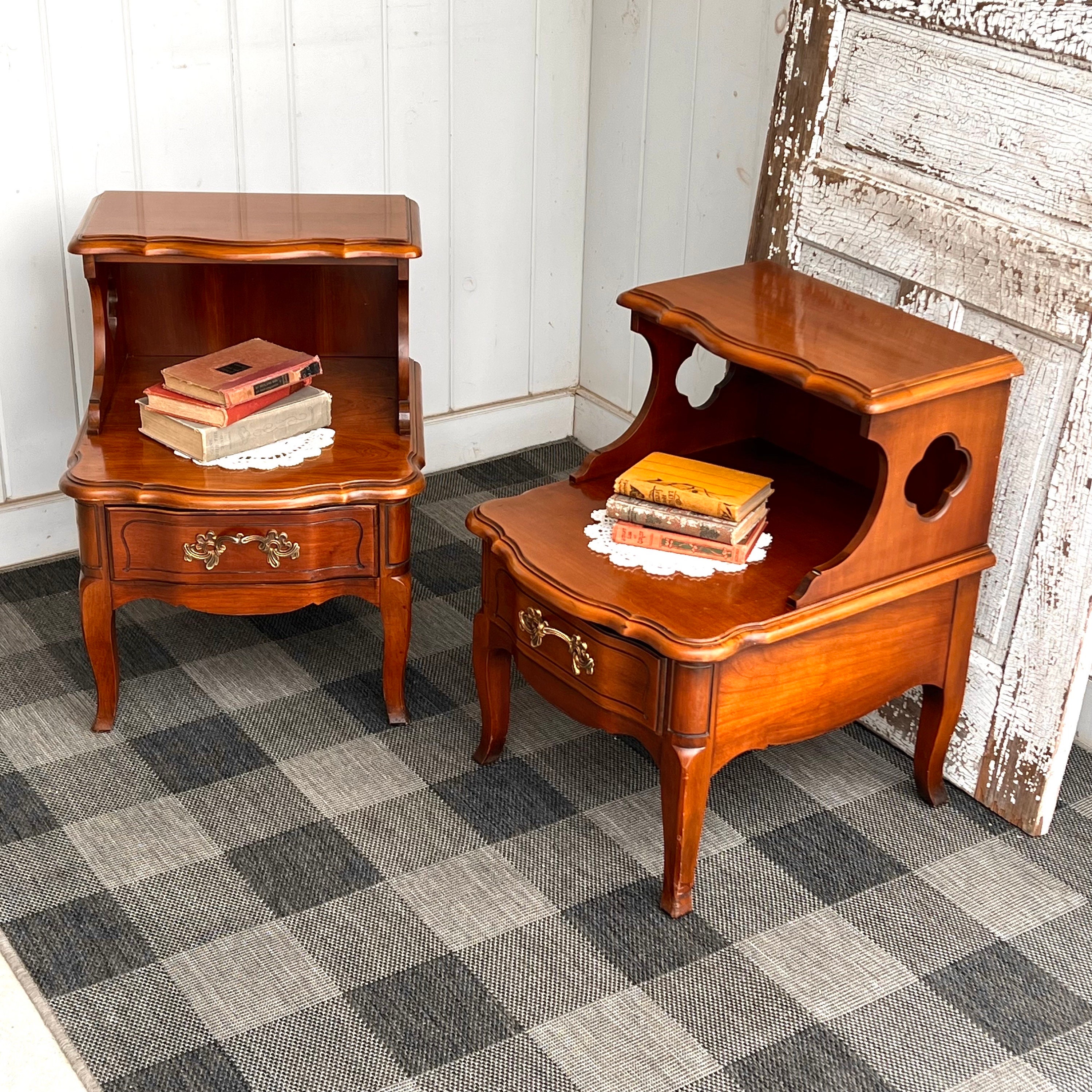 2 End Tables Kent Coffey the Bordeaux J.B. Van Sciver Co
