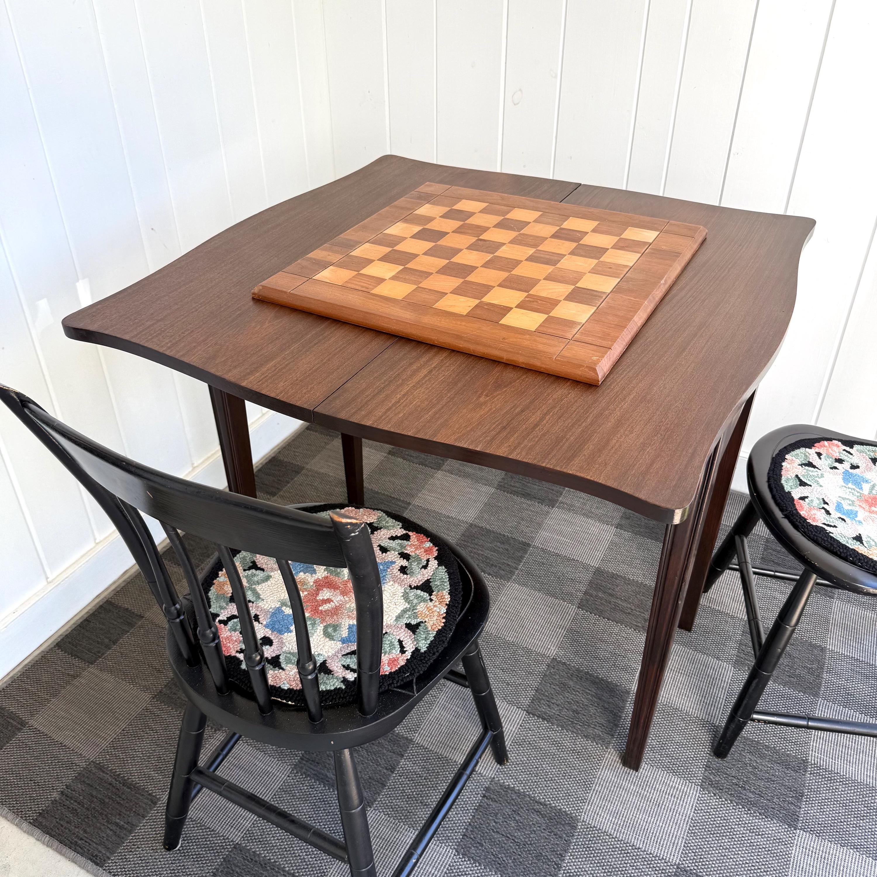 Flip Top Game Table Antique - Etsy