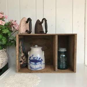 Vintage låda för plantering Vägghylla Förvaring Primitiv Heminredning Stapelbara Fack