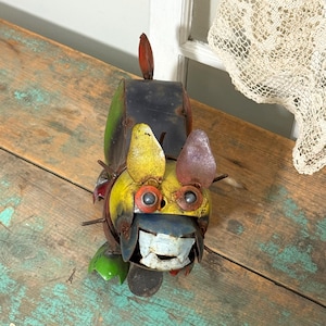 Bulldogge bunte und rustikale zurückgefordert Metall Kunst 12 &quot;lang x 18,5 &quot;x 4&quot; breit Rusty Garten Kunst Volkskunst - Bull Dog