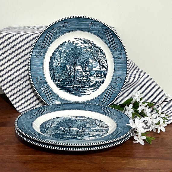 Decorative Plates Currier And Ives Plates The Old Grist Mill