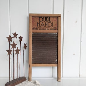 Small Dubl Handi Washboard 18&quot; x 8 1/2&quot; Laundry Room Decor