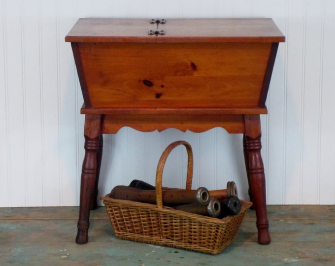 Petite Vintage Dough Box Table End Table Night Stand Etsy