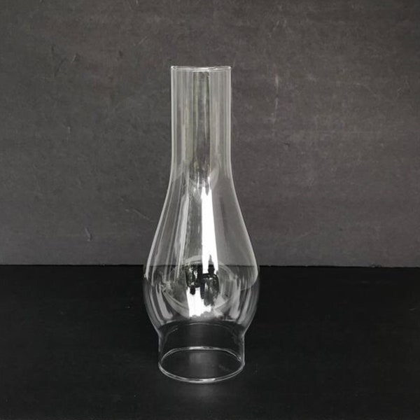 2 7/8" Fitter X 10" Tall Slim Clear Glass Chimney Shade Replacement Slim Kerosene Oil Lamp 3 3/4" Wide