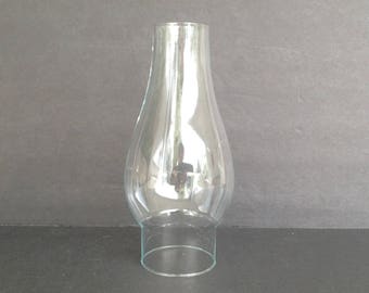 Sm Clear 2 1/2&quot; Fitter X 7 5/8&quot; Tall Glass Chimney Shade Replacement Globe 3 1/2&quot; at Widest Point