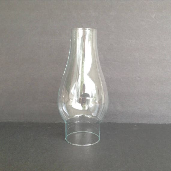 2 1/2 in Fitter X 7 1/2 in Tall Sm Clear Glass Chimney Shade Replacement Globe 3 1/2 in at Widest Point