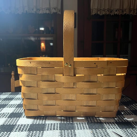 Panier Vélo Extra-large Peterboro Basket Co - Couleur Miel, Osier, Neuf