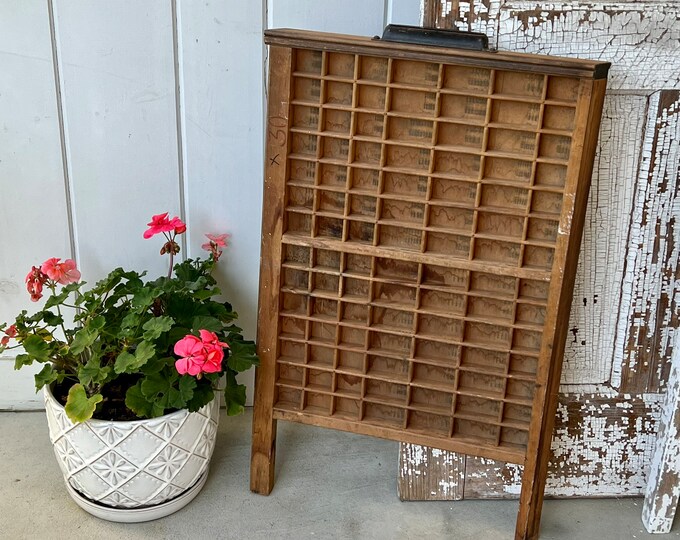 Vintage Printer Drawer Printer Tray Type Set Printing Press Drawer ...