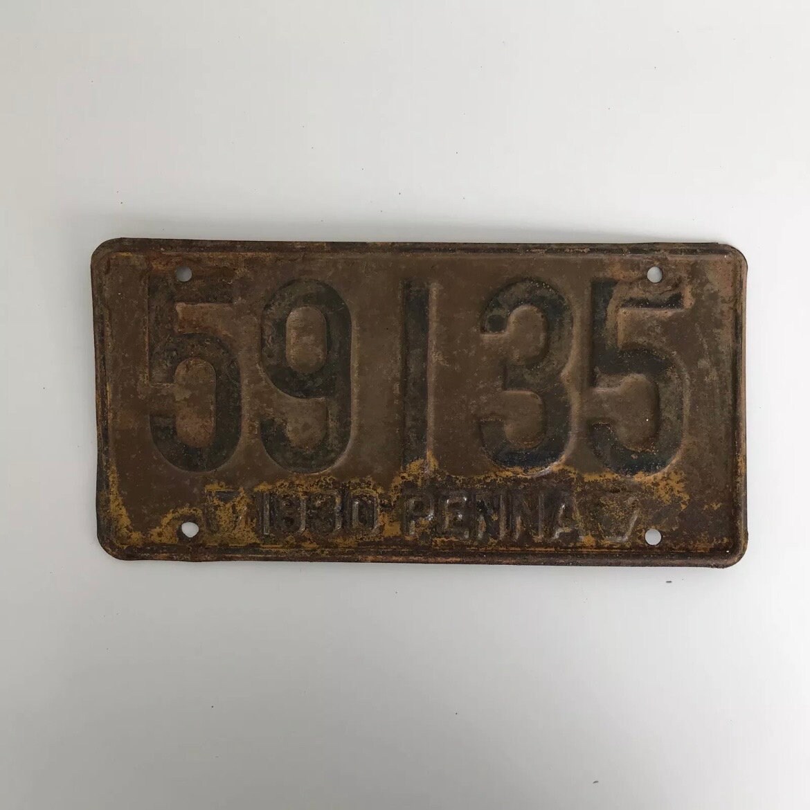 Permis de pêche Pennsylvanie 1930