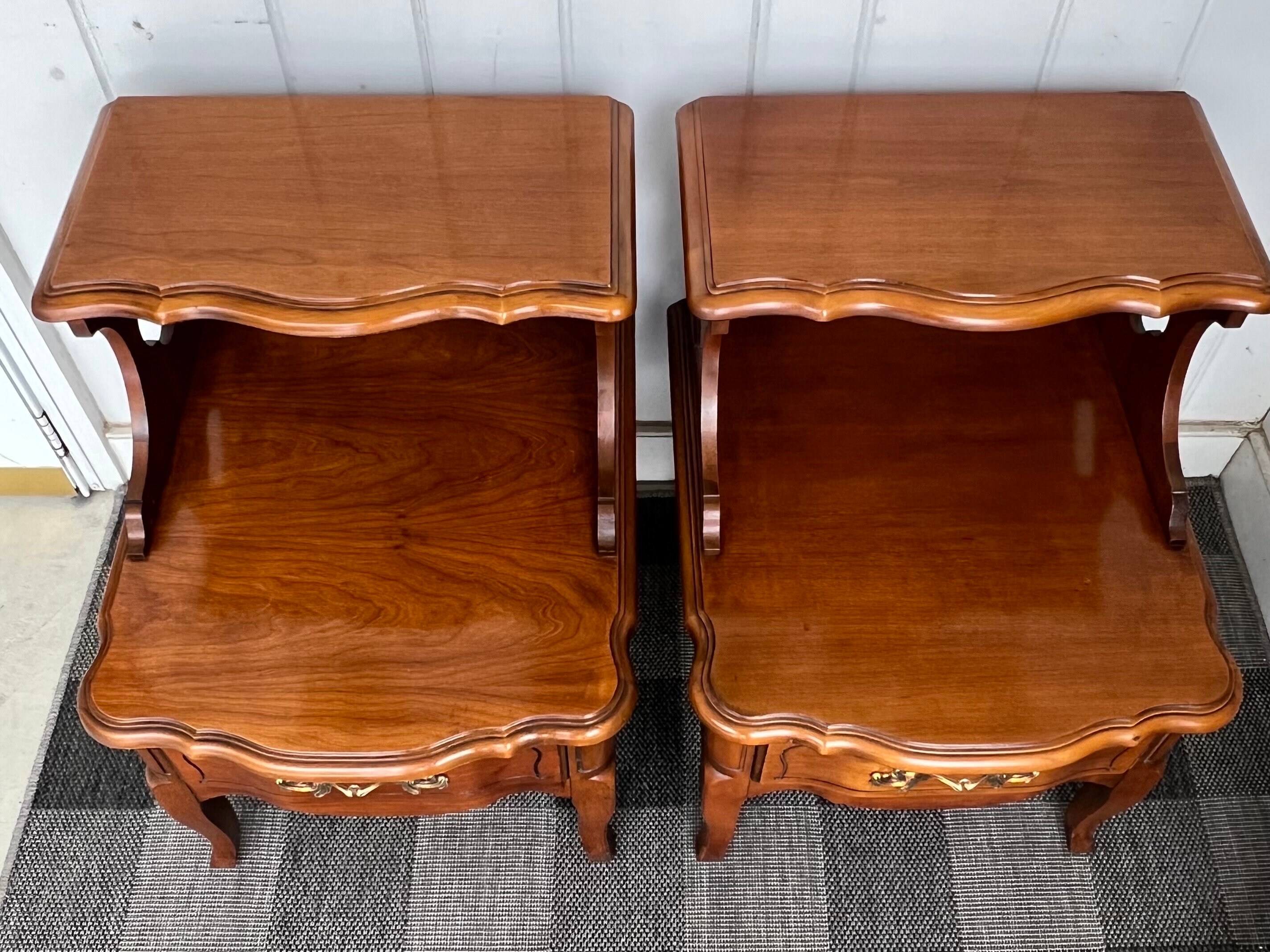 2 End Tables Kent Coffey the Bordeaux J.B. Van Sciver Co