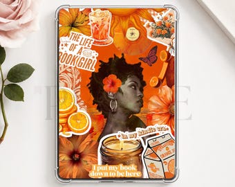 Inserto naranja para Kindle / Decoración con temática literaria (Descarga digital)