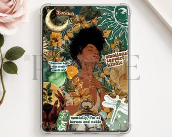 Inserto Kindle verde dorado / Decoración literaria (Descarga digital)