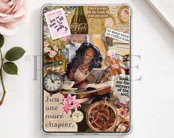 Inserto rosa discreto para Kindle / Decoración literaria (Descarga digital)
