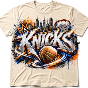 Knicks PNG SVG | Basketball Sublimation Print File | Transparent Background | Instant Download | Sports Team Logo