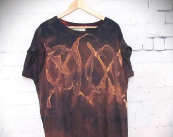 BK ART XTITZ acidwash upcycled tee