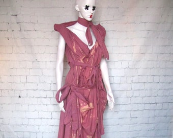 REVOLUTION COAT dress in handstained vintage cotton