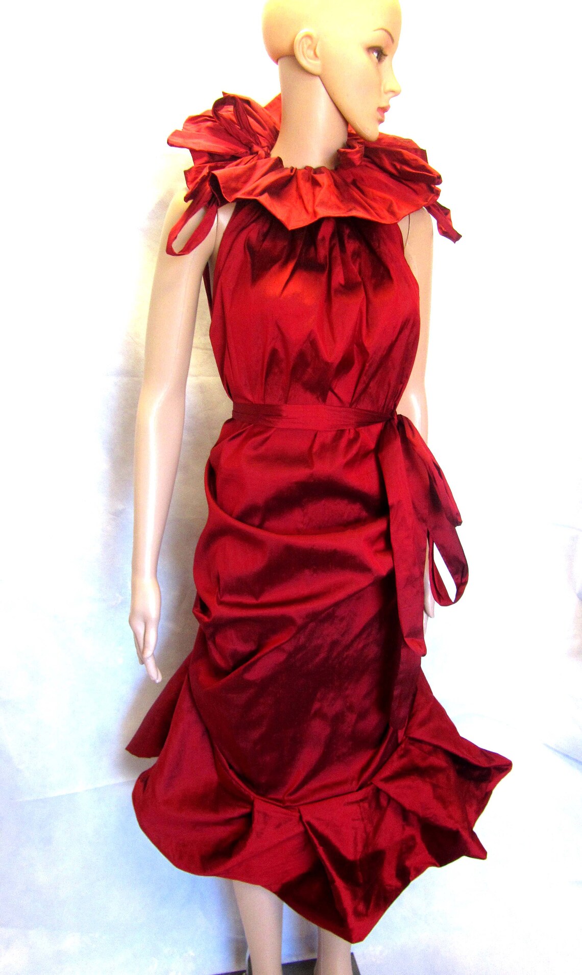 burbo kture couture robe rouge gothika en etsy burbo kture couture robe rouge gothika en etsy