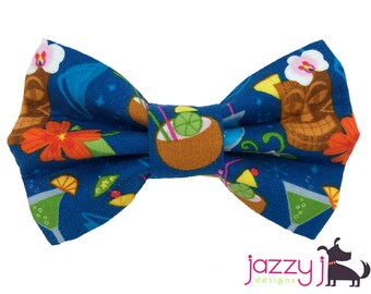 Orchids Retro Floral Self Tie or Pre-Tied Plum and Violet Black with blooms of Cream Tropical blooms Vintage Hawaiian Fabric Bow tie